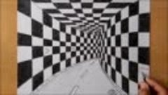 3D Tünel Çizimi - Üç Boyutlu Tünel Çizim - How to draw 3D  t...
