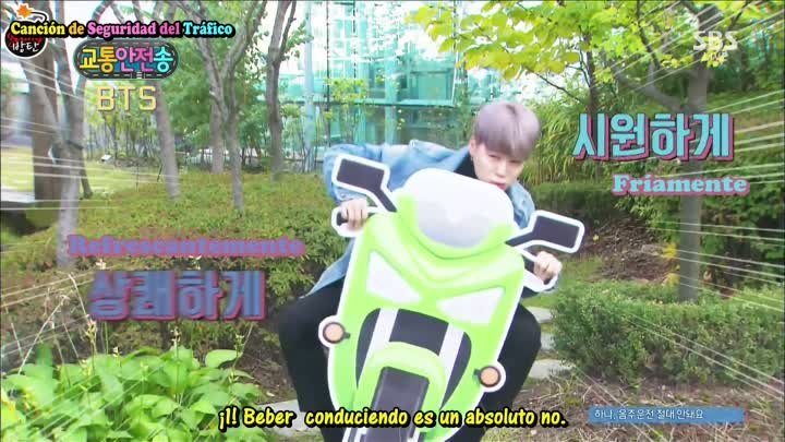 [Sub Español] 161106 Traffic Safety Song - InGa