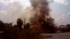 Пожар в центре Красного Сулине