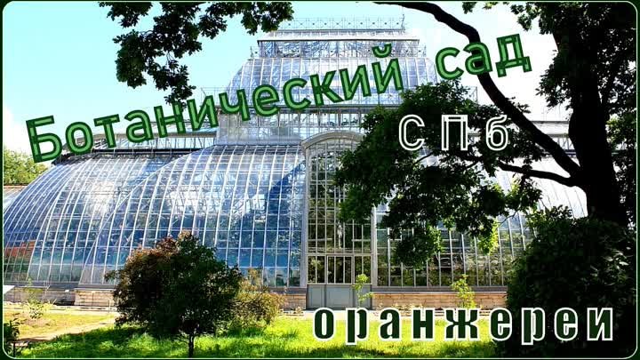 Оранжереи  ботанического  сада СПб