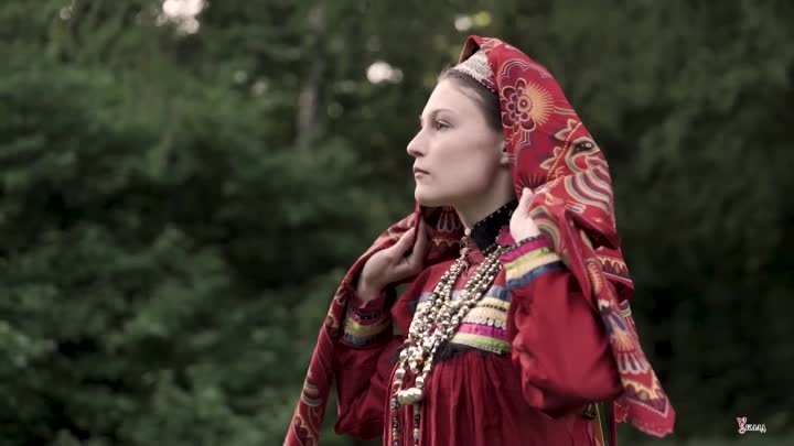 Русский народный женский костюм Рязанской области XIX века.