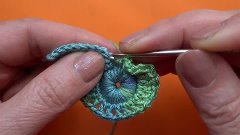 Crochet leaf  pattern  Комбинированный листик крючком   Урок...