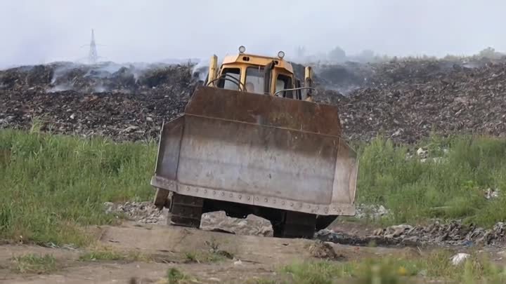 Работы на полигоне ТБО в Шебекино