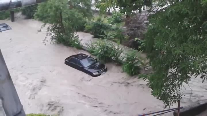 Туапсе наводнение 08.07.2014 часть 2