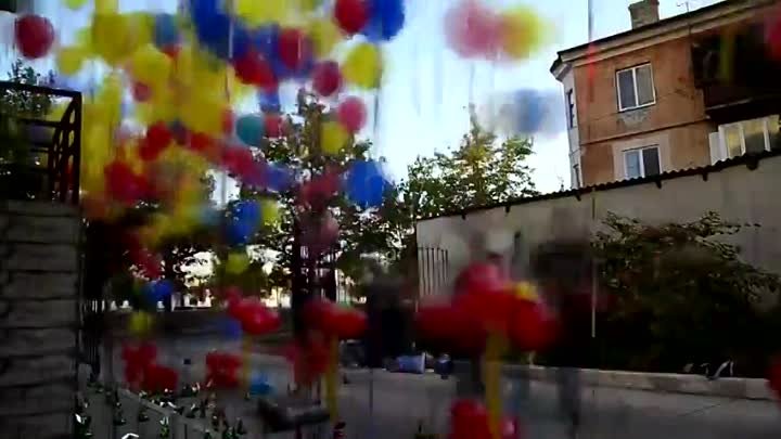 1000 шаров с гелием для любимой от компании "Цветное настроение ...