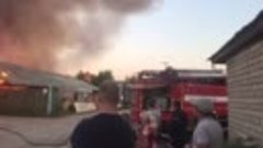 В Шуйском районе, деревне Остапово сгорела пилорама