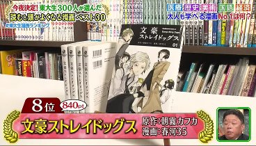 林修の今知りたいでしょ！ 230824 動画 「読むと頭が良くなる漫画ランキングベスト30」を大発表 | 2023年8月24日