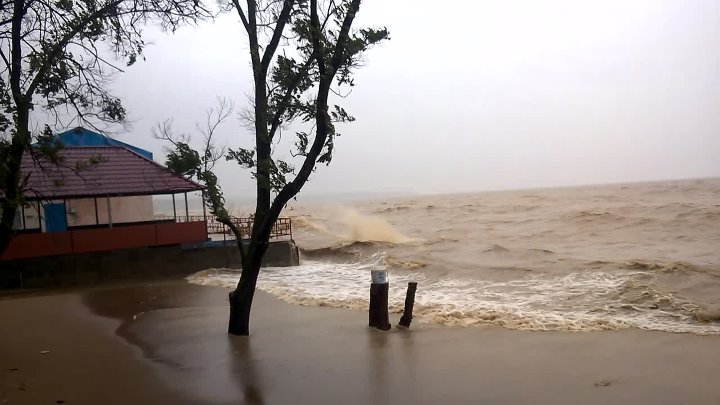 Рассвирепевший тайфун гонит нашу баржу в открытый. Ханка. Разлив озера ханка с домами. Тайфун на Ханке. Мишань озеро ханка.