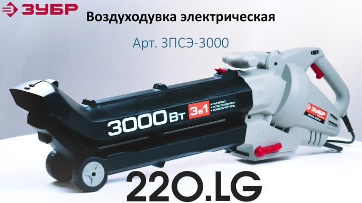 Садовый электрический пылесос (воздуходувка) Зубр ЗПСЭ-3000 в Луганс ...