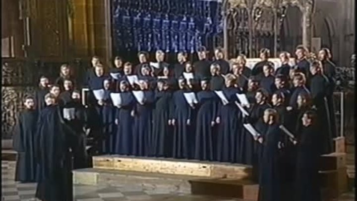 Концерт хора Свято-Троицкой Сергиевы лавры в Германии 1988 год, реге ...