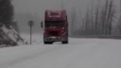 Снегопад на трассе Абакан - Кызыл
