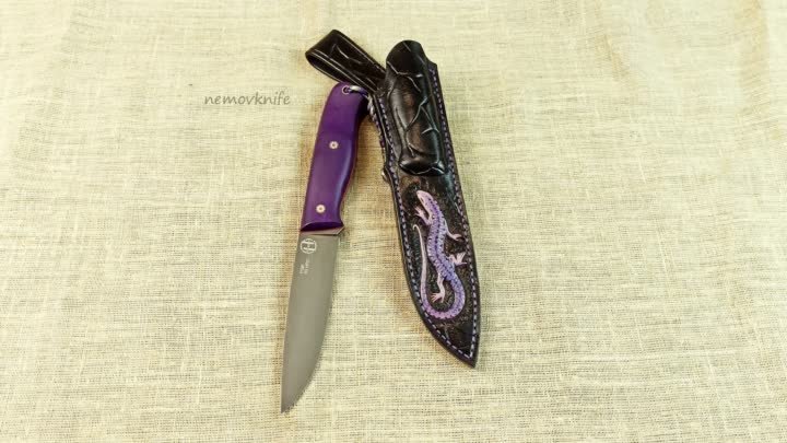 Нож ФиолетPGK EVO, G10.