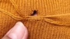 Как отремонтировать дырку в свитере