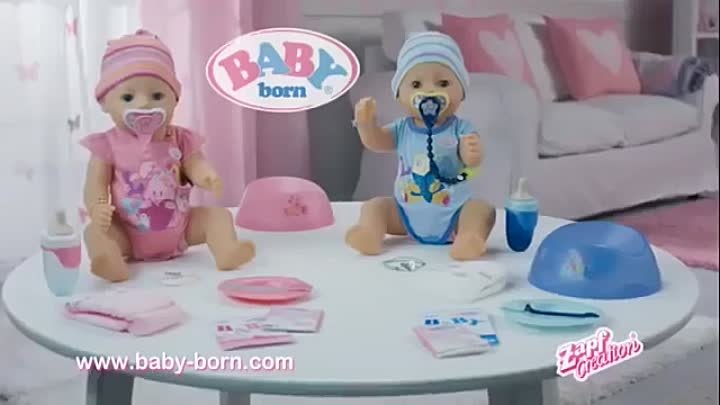 Interactive Doll & Boy Baby Born Zapf Creation