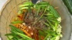 Скумбрия по-корейски с зелёным луком