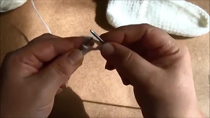 Как связать следочки спицами без шва на двух спицах