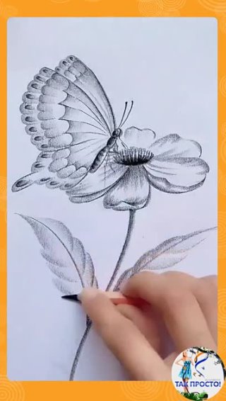 Отличная идея рисунка карандашом!