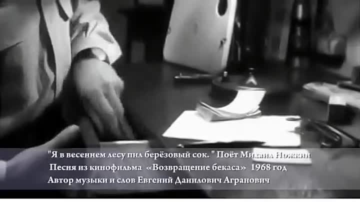 Михаил Ножкин - 'Я в весеннем лесу пил берёзовый сок' (1)