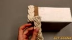 Сделать красивую коробку с помощью верёвок легко