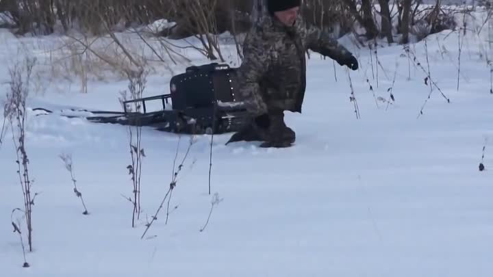 Мотособака -  глубокий снег не помеха 23.02.15