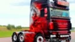 DAF XF105 AIRBRUSH TRUCK PHILIPP REICH @ TRUCKING FESTIVAL N...