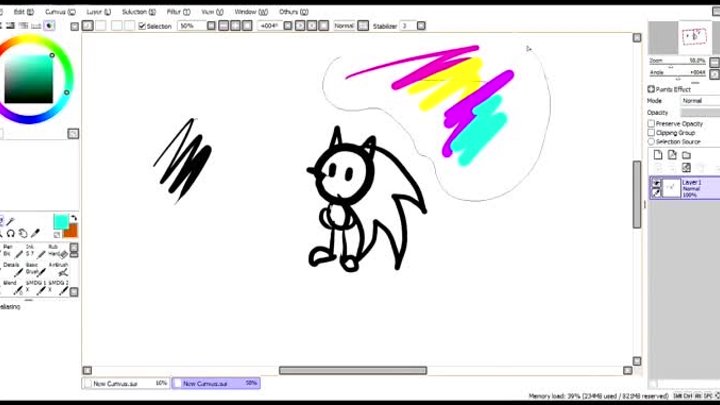 Миёк и [Уроки SAI Paint Tool] #02 - Слои. Создание кистей.