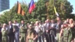 Парад уркаинских военнопленных. Донецк, 24.08.2014 года