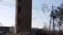 Видео от Прокопьевск.ру - снос водонапорной башни