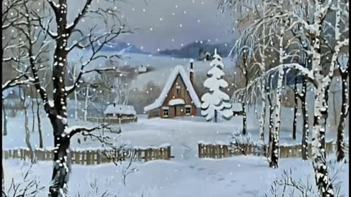 Зима в Простоквашино (подготовка к Новому году).