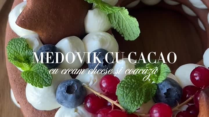 Tort Medovik cu cacao | Zahăr Domnița 