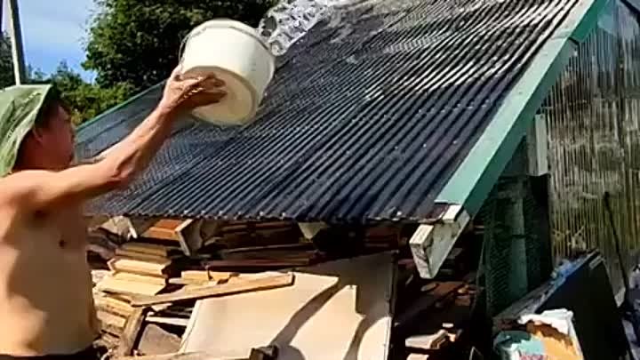 Гениальное решение для сбора дождевой воды на даче