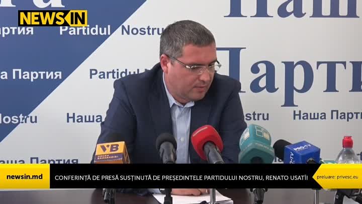 Conferință de presă susținută de președintele Partidului Nostru, Ren ...