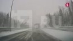 Видео — момент ДТП с 50 авто на трассе М-11 под Новгородом