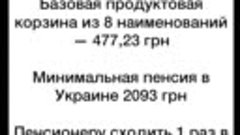 Четверть пенсии за 8 продуктов: реалии украинских пенсионеро...