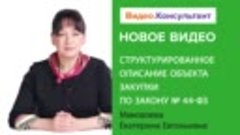 Структурированное описание объекта закупки по Закону № 44-ФЗ