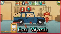 CAR WASH and Service  Videos For Children Car Garage  Kids C...