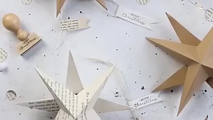 Новогоднее творчество: звезда из бумаги 🌟