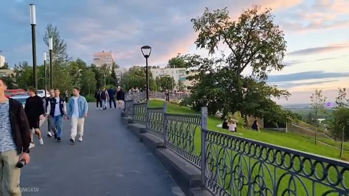 Федоровская набережная Летняя прогулка до и после захода солнца Нижн ...