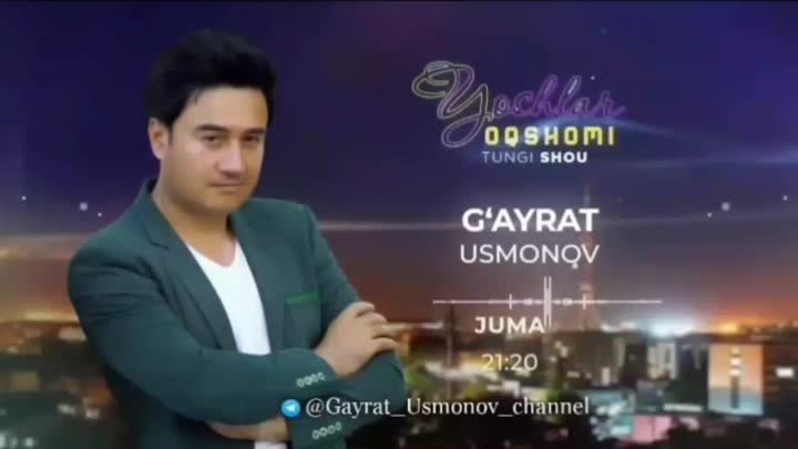 G'ayrat Usmonov - 09.02.2024 - '' Yoshlar '' TVd ...