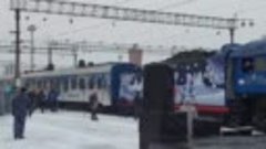 Поезд Деда Мороза прибыл в Оренбург.