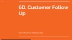 G4 - Customer Follow-up