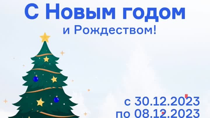 График работы на Новый год!