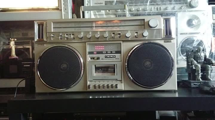 Crown CSC-970F Boombox Ghettoblaster Stereo Radio Cassette Recorder  ...