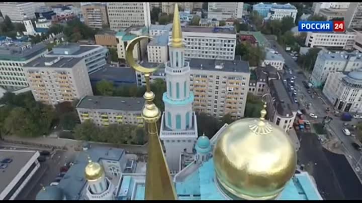 Соборная мечеть в Москве. С высоты птичьего полета