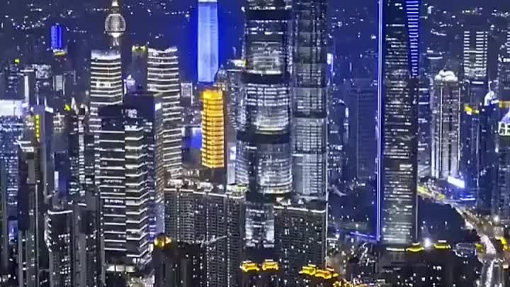 Панорамы ночных городов Китая 