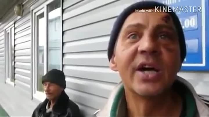 Бомж из Данилова Александр Кычин читает свои стихи (видео от 15 октя ...