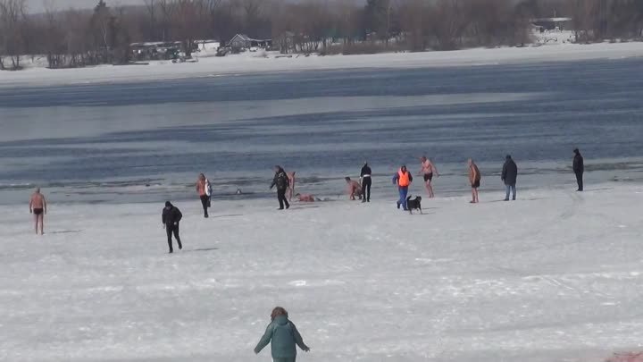 Спасение девушки на Волге в Самаре