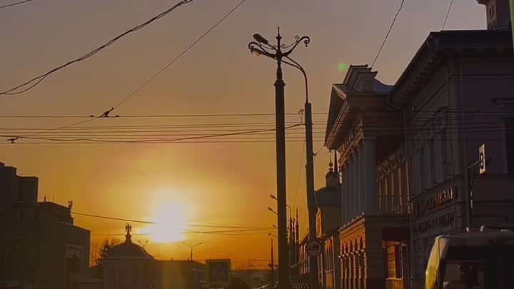 Весенний закат в Томске