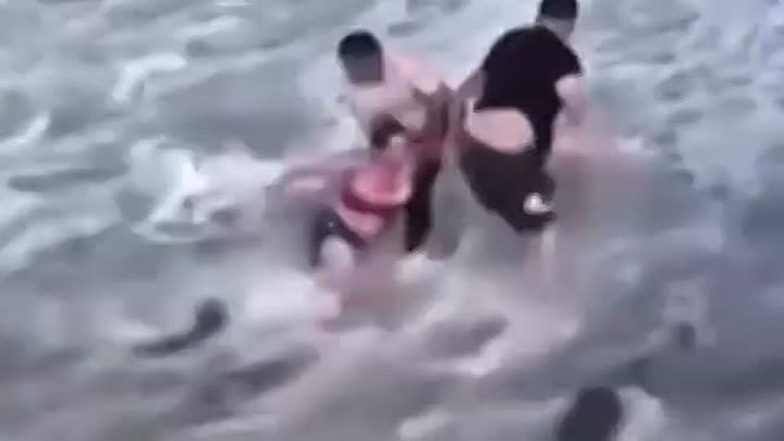 В Сочи спасли туристку из штормящего моря