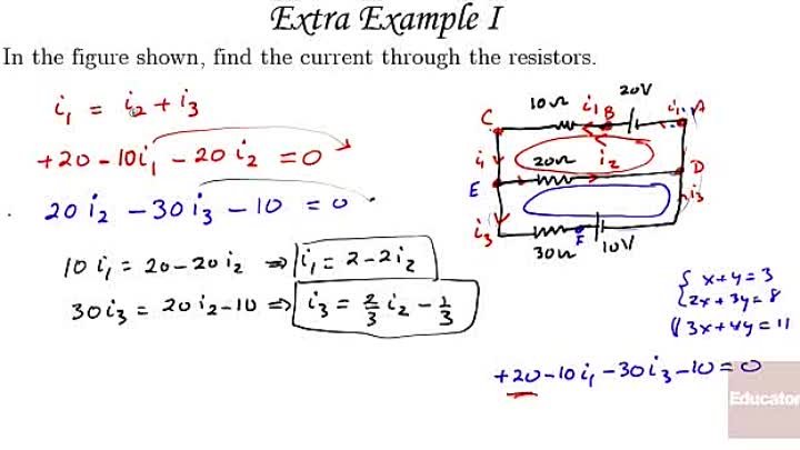 Additional Examples 01 (Find Current) Kirchhoff's Rules, AP Physics B - Educator.com - Tablet